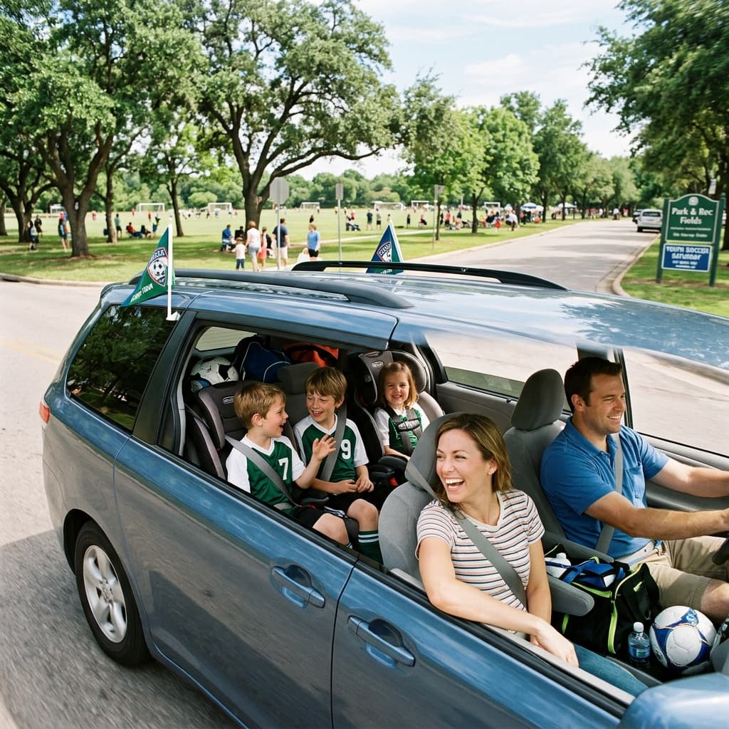 Smart ride-sharing management for youth clubs and teams.