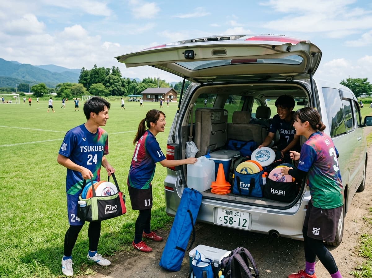 アルティメット遠征・大会の車割・荷物管理をスマートに。